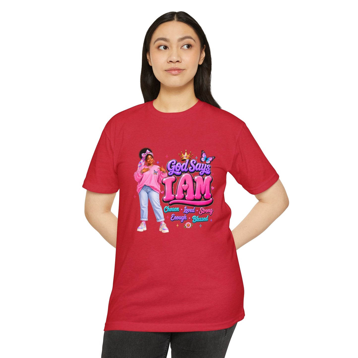 God Says I Am Tee — Inspirational Christian Graphic T-Shirt