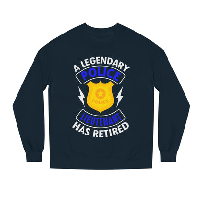 Retired Police Lieutenant Sweatshirt — Legendary Badge Crewneck