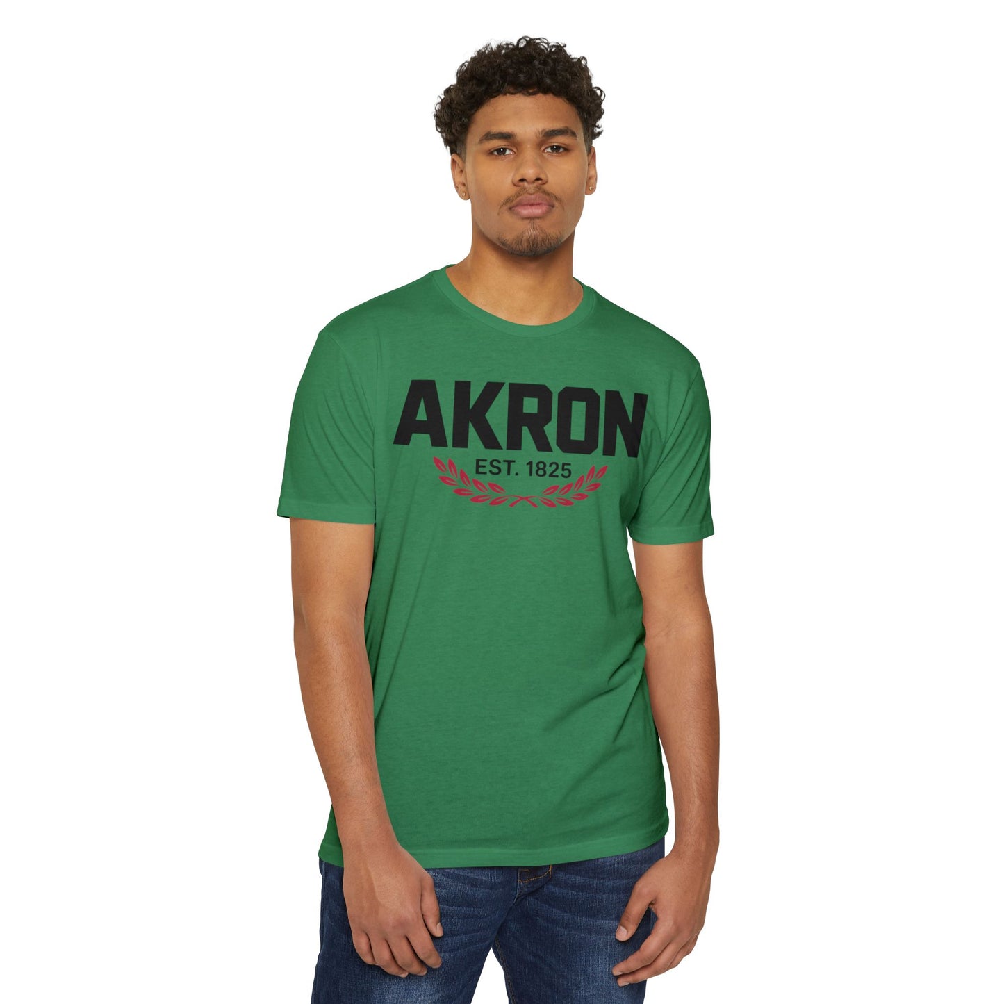 Akron EST. 1825 Retro City T-Shirt — Vintage Collegiate Tee