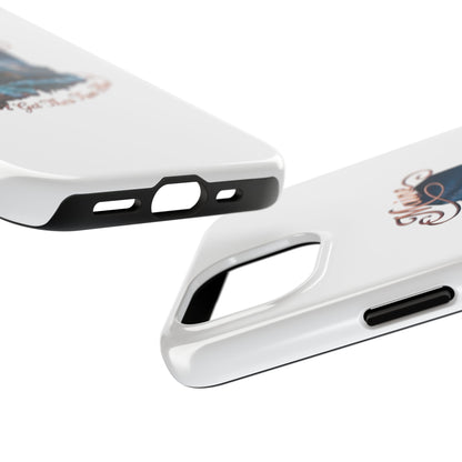 Maine Lighthouse Tough Phone Case — "Can't Get There From Here" State Silhouette