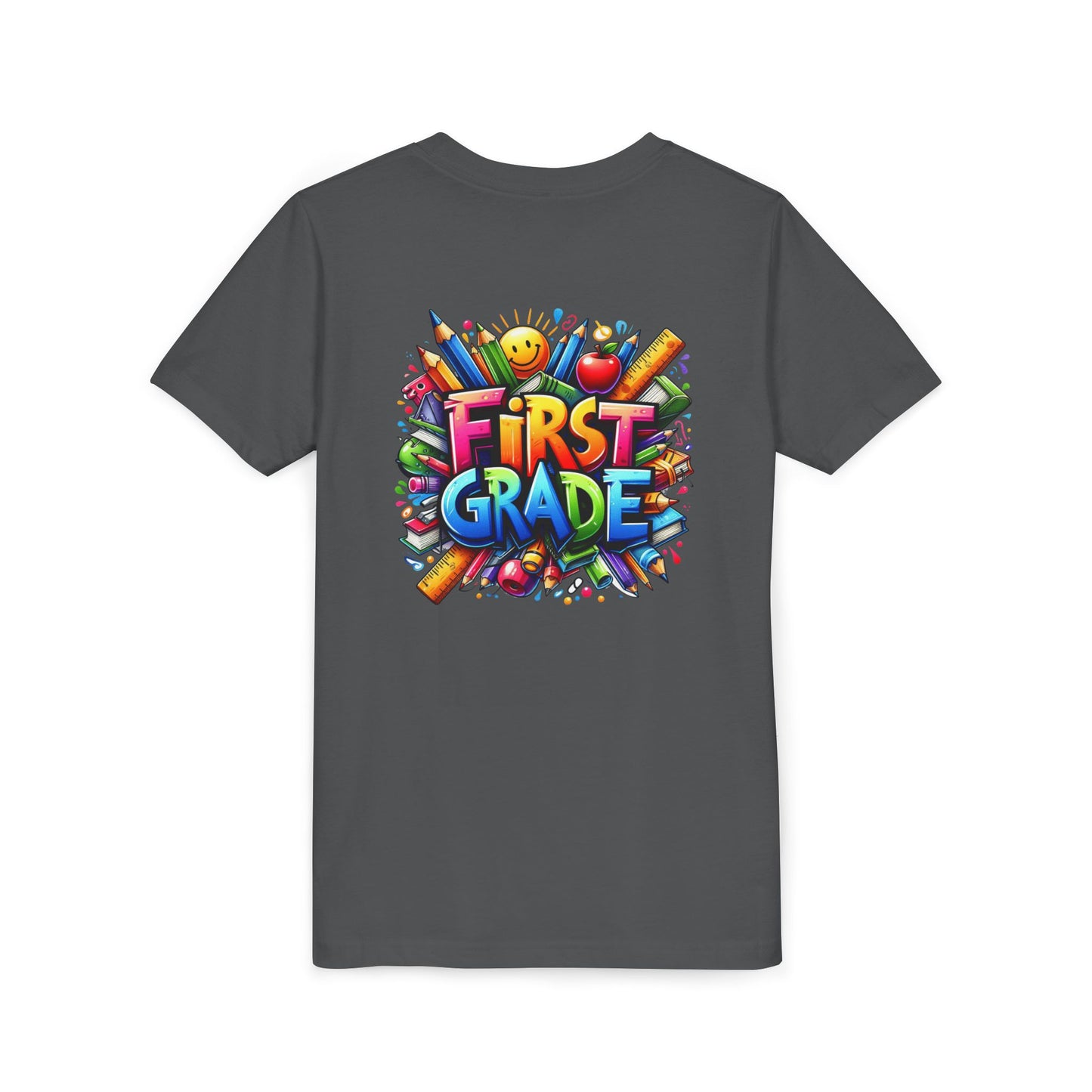 First Grade Kids Tee — Colorful Back-to-School Shirt for Boys & Girls