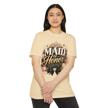 Maid of Honor T-Shirt — Floral Bridal Party Tee