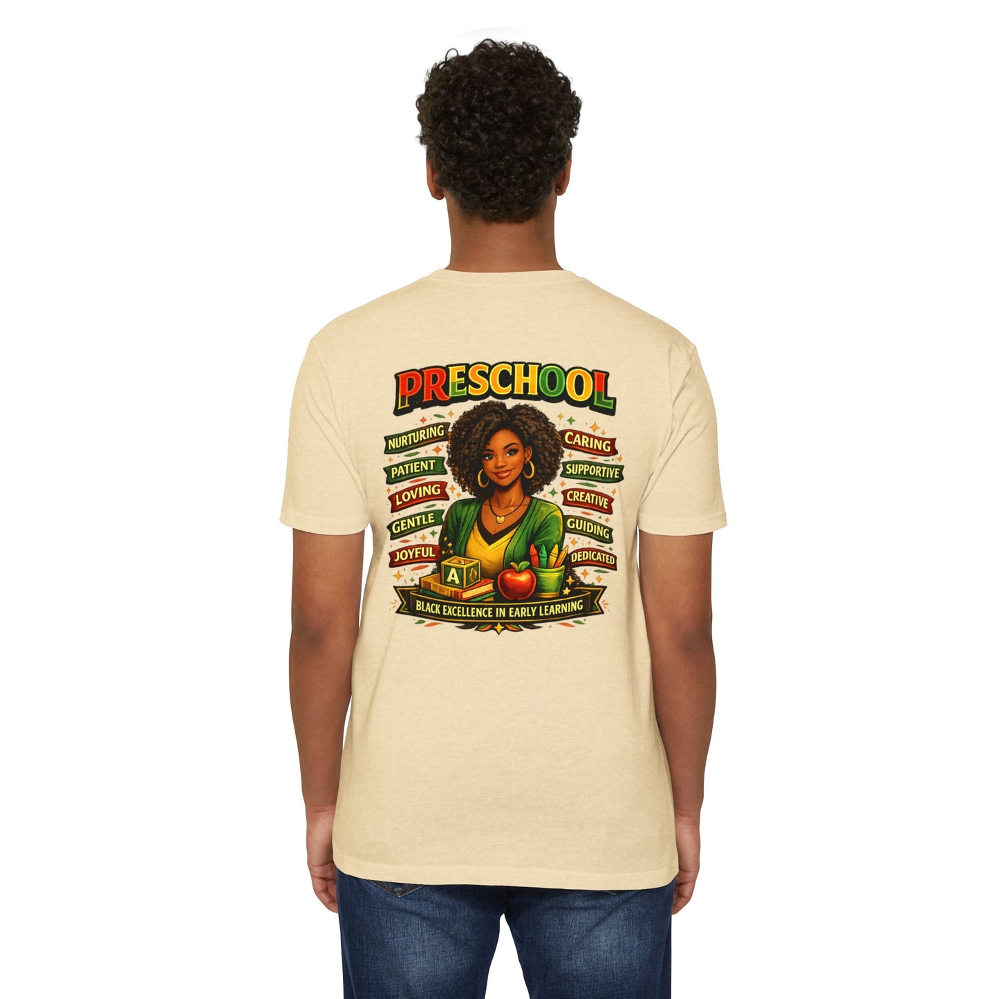 Preschool Teacher T-Shirt – "Black Excellence in Early Learning" Graphic Tee