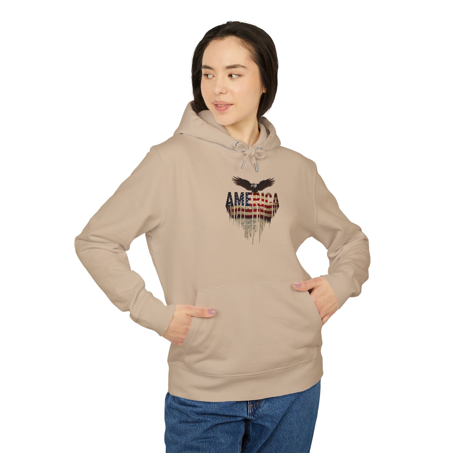 American Eagle Flag Hoodie — Patriotic USA Graphic Pullover