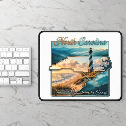 North Carolina Gaming Mouse Pad – From Mountains to Coast Lighthouse Design