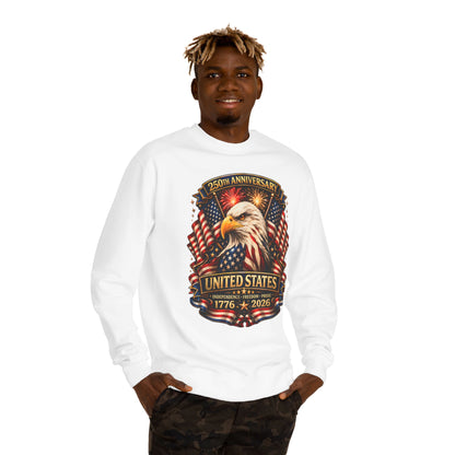 250th Anniversary United States Eagle Sweatshirt – 1776–2026 Patriotic Crewneck