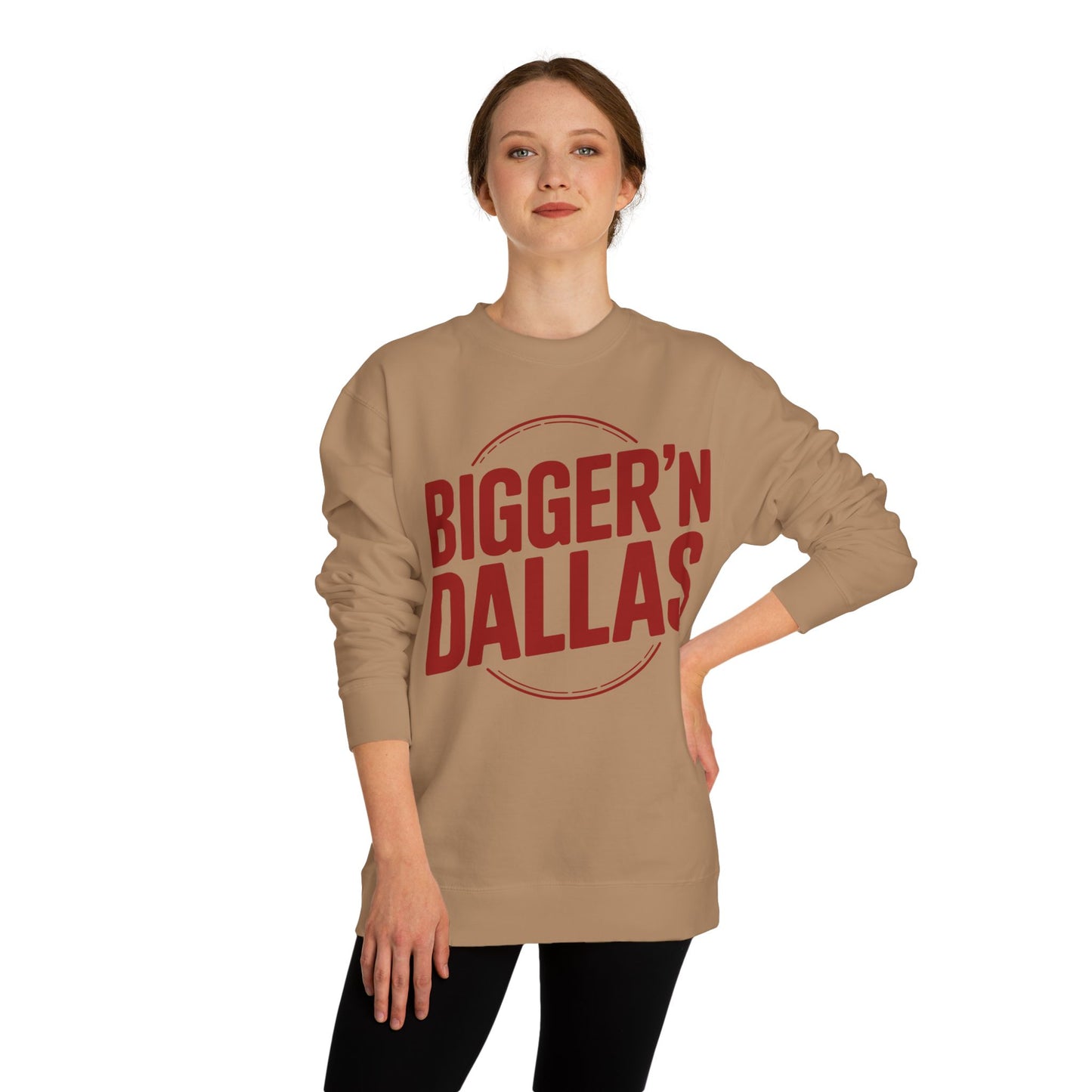 Bigger'n Dallas Crewneck Sweatshirt — Retro City Pride Pullover