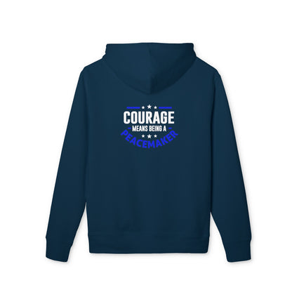 Courage Means Being a Backbreaker Hoodie — Motivational Graphic Pullover