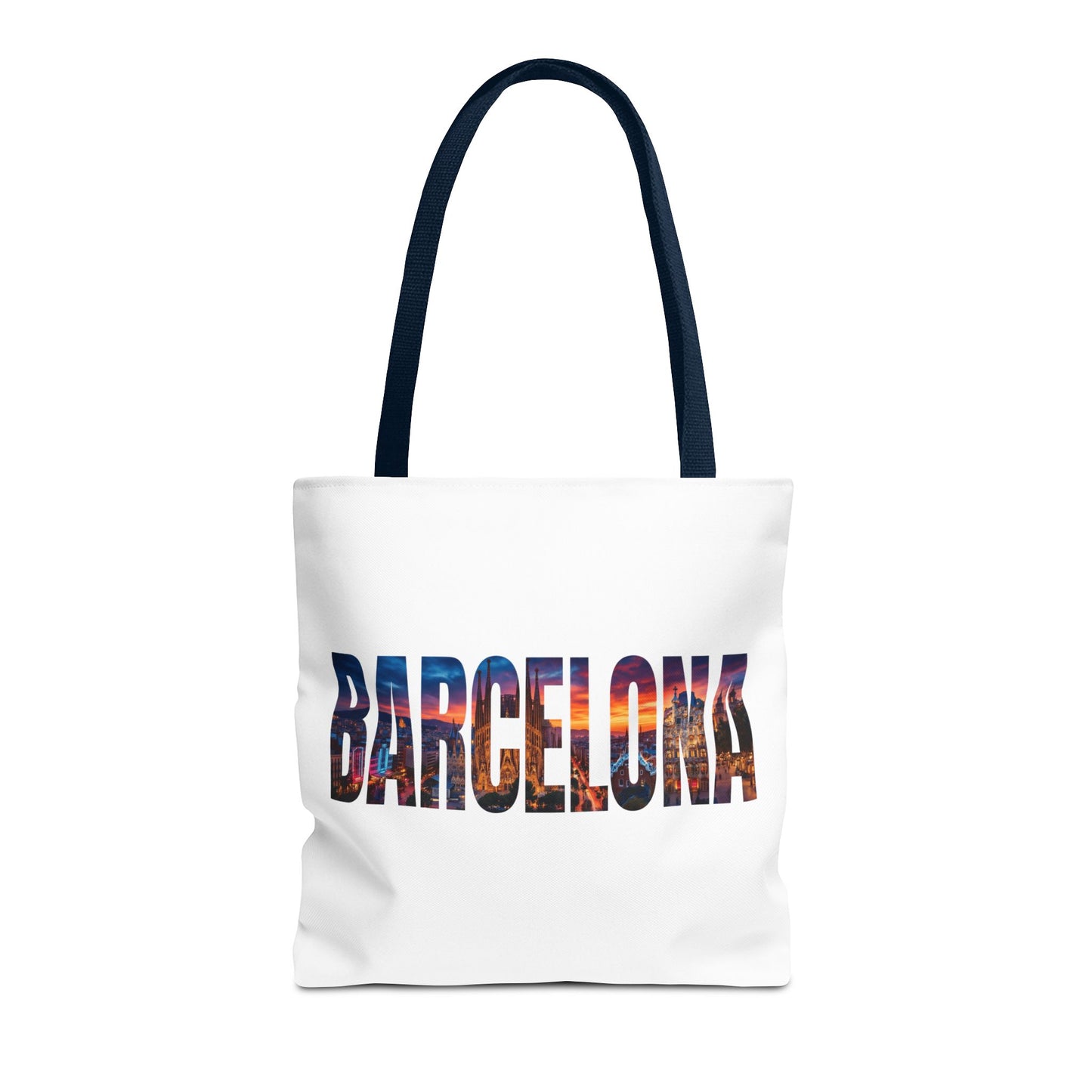 Barcelona Skyline Tote Bag — Cityscape Travel Souvenir Bag