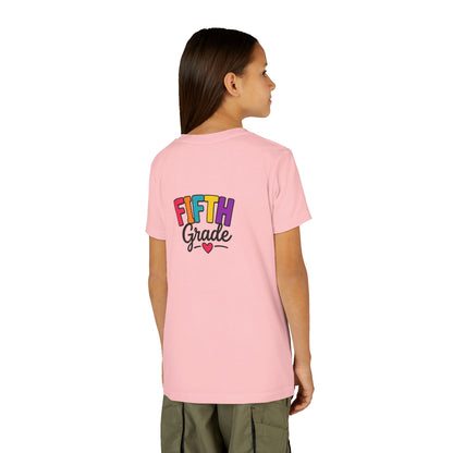 Fifth Grade Kids T‑Shirt – Colorful Back-to-School Tee with Heart
