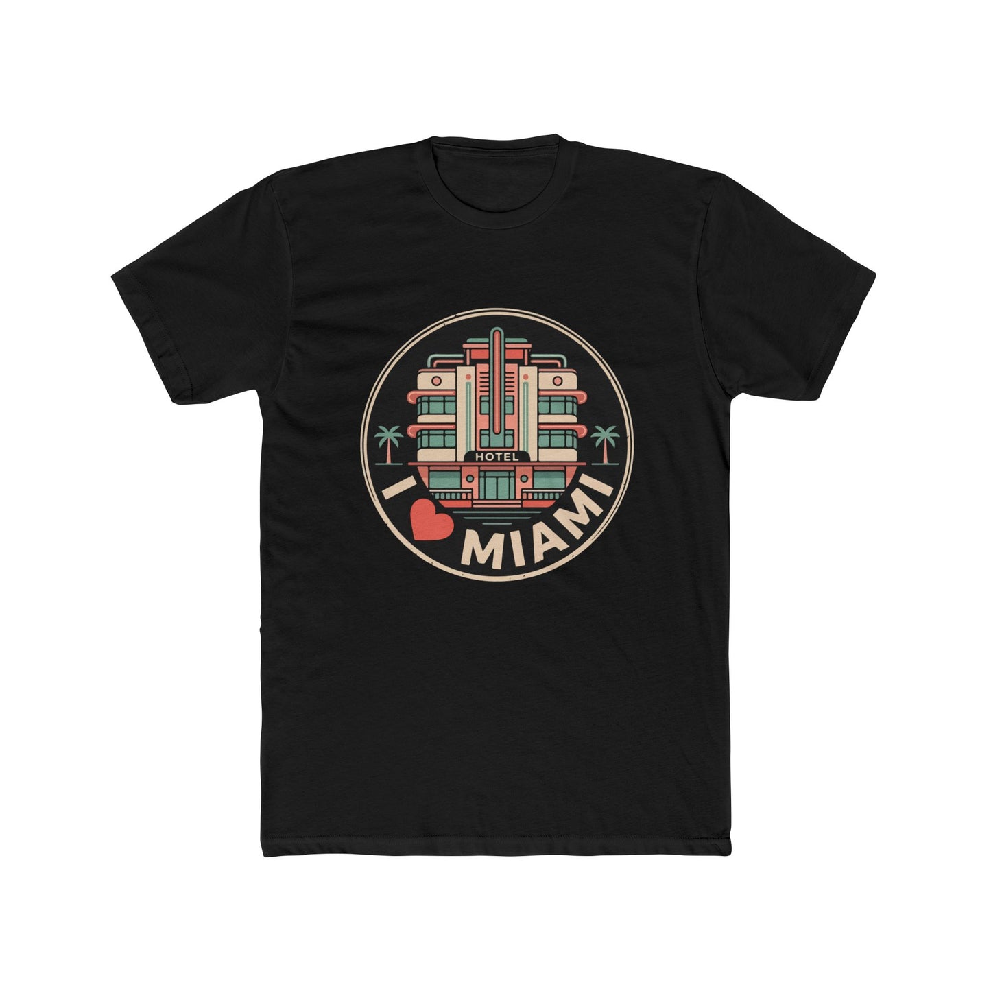 Miami Art Deco T‑Shirt — I  Miami Retro Travel Tee