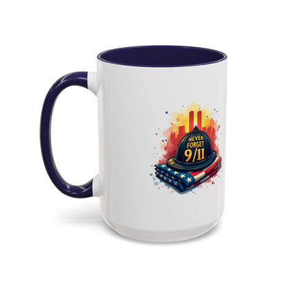 Never Forget 9/11 Memorial Accent Coffee Mug