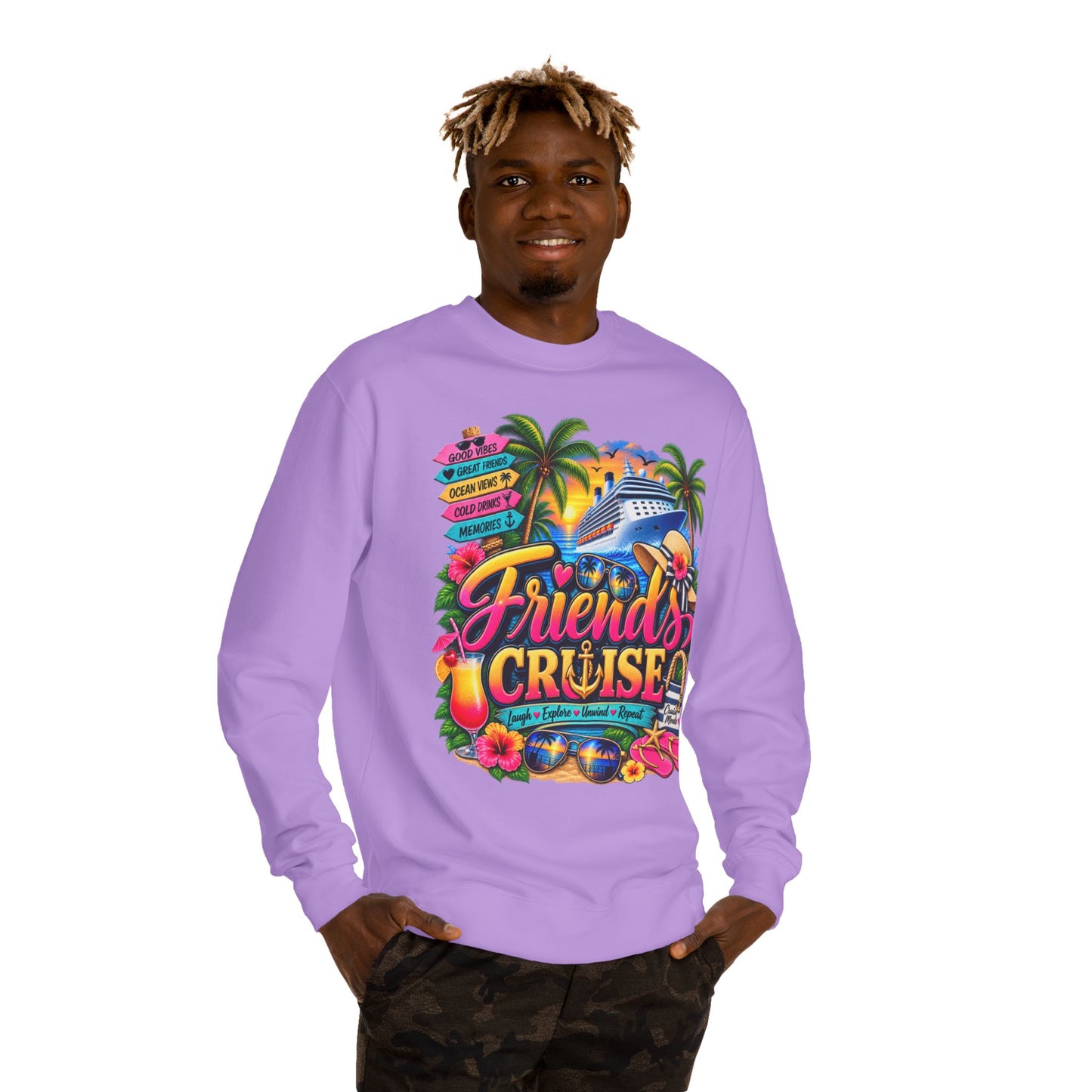 Friends' Cruise Sweatshirt — Tropical Vacation Crewneck