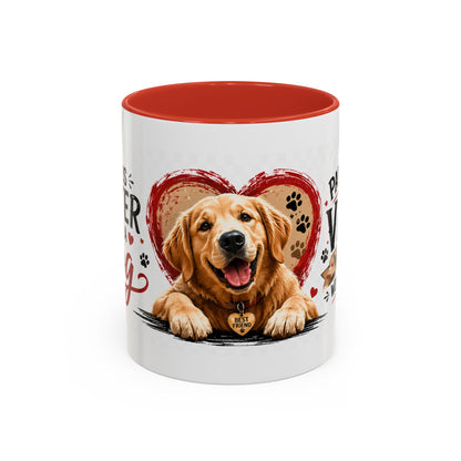 Pawsitive Vibes Coffee Mug - "Wag More, Worry Less" Dog Lover Accent Mug