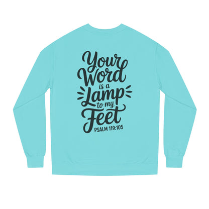 Psalm 119:105 "Your Word Is a Lamp to My Feet" Sweatshirt