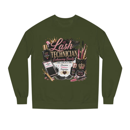 Lash Technician Crewneck Sweatshirt – Beauty Tools Graphic