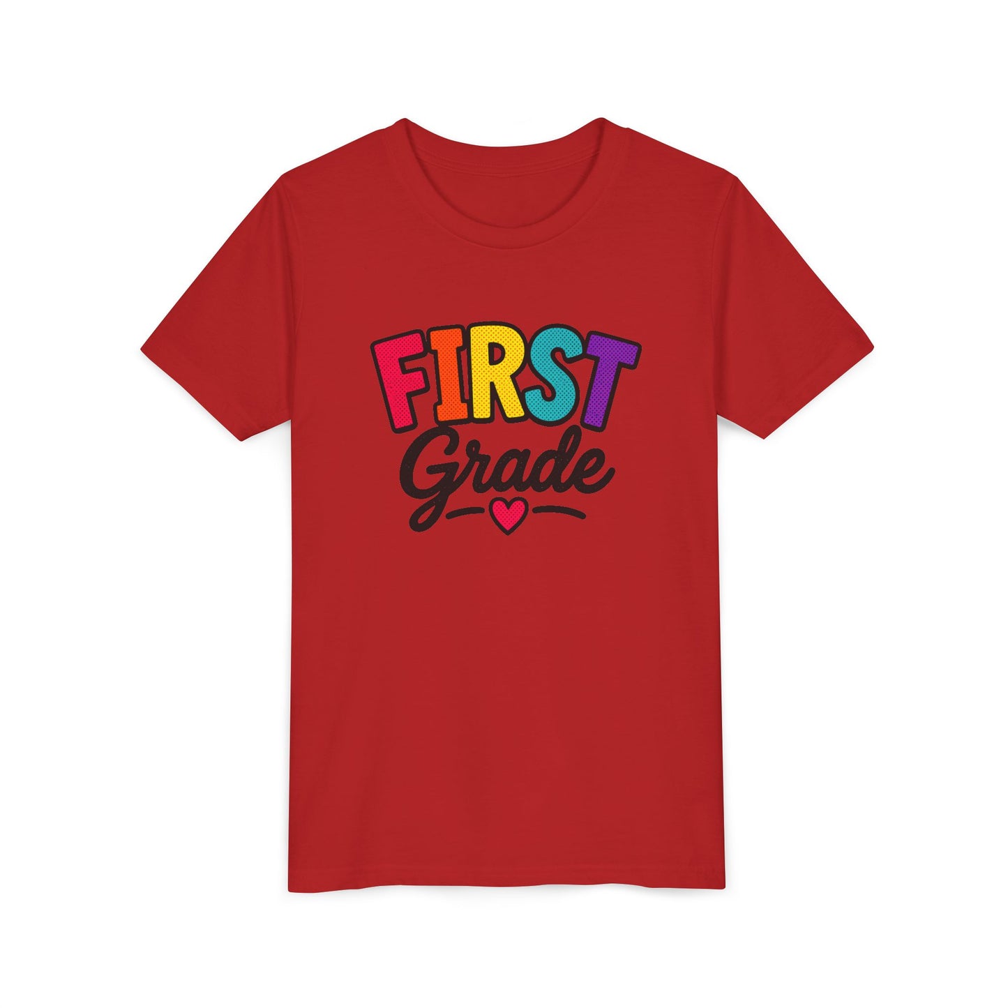 First Grade Youth T‑Shirt — Colorful Back-to-School Tee