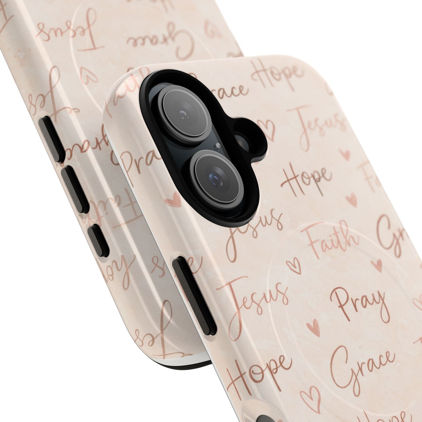 Christian Words Tough Magnetic Phone Case — Hope Pray Grace Jesus Faith