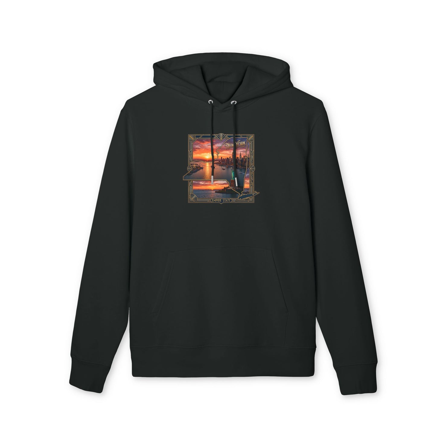 Sunset Harbor Hoodie — Coastal Sunset Graphic Pullover