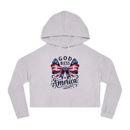 God Bless America Cropped Hoodie