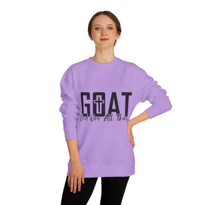 GOAT "God Over All Things" Sweatshirt — Christian Faith Crewneck