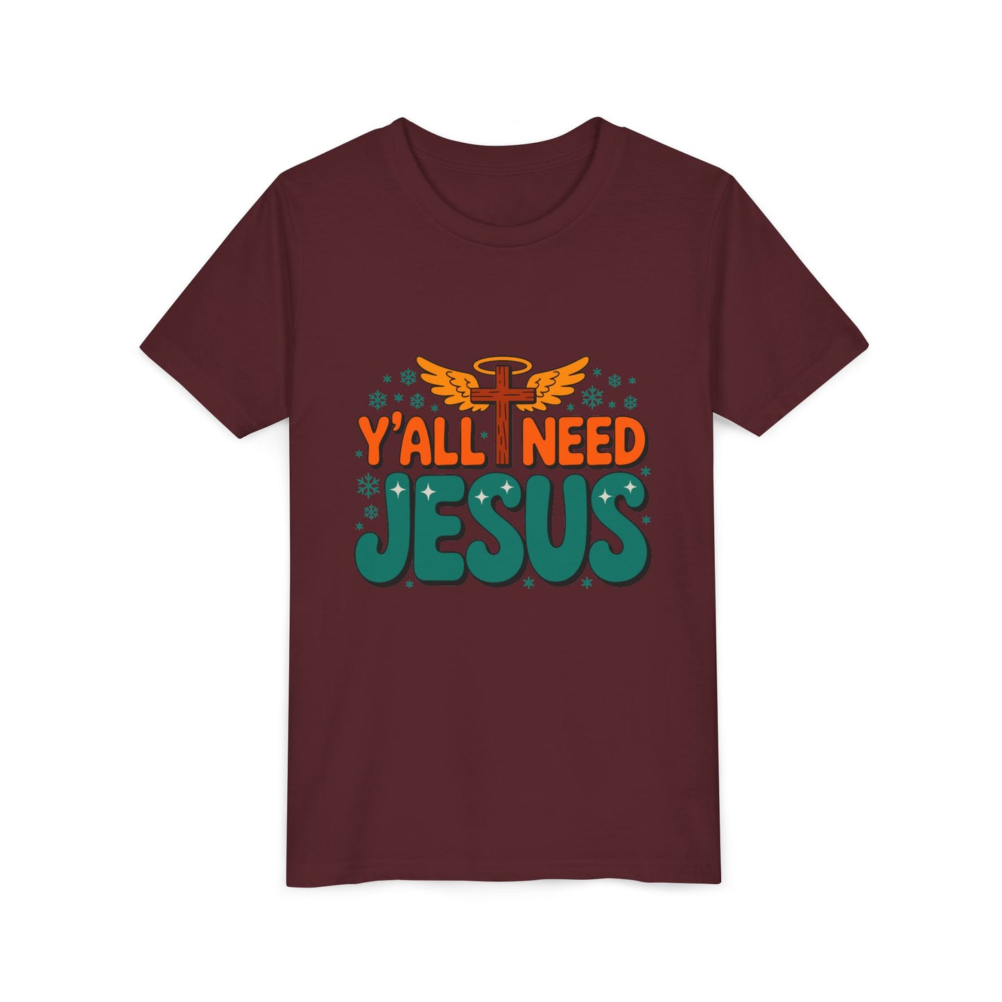 Youth Tee - "Y'all Need Jesus" Gospel Christian Kids Shirt