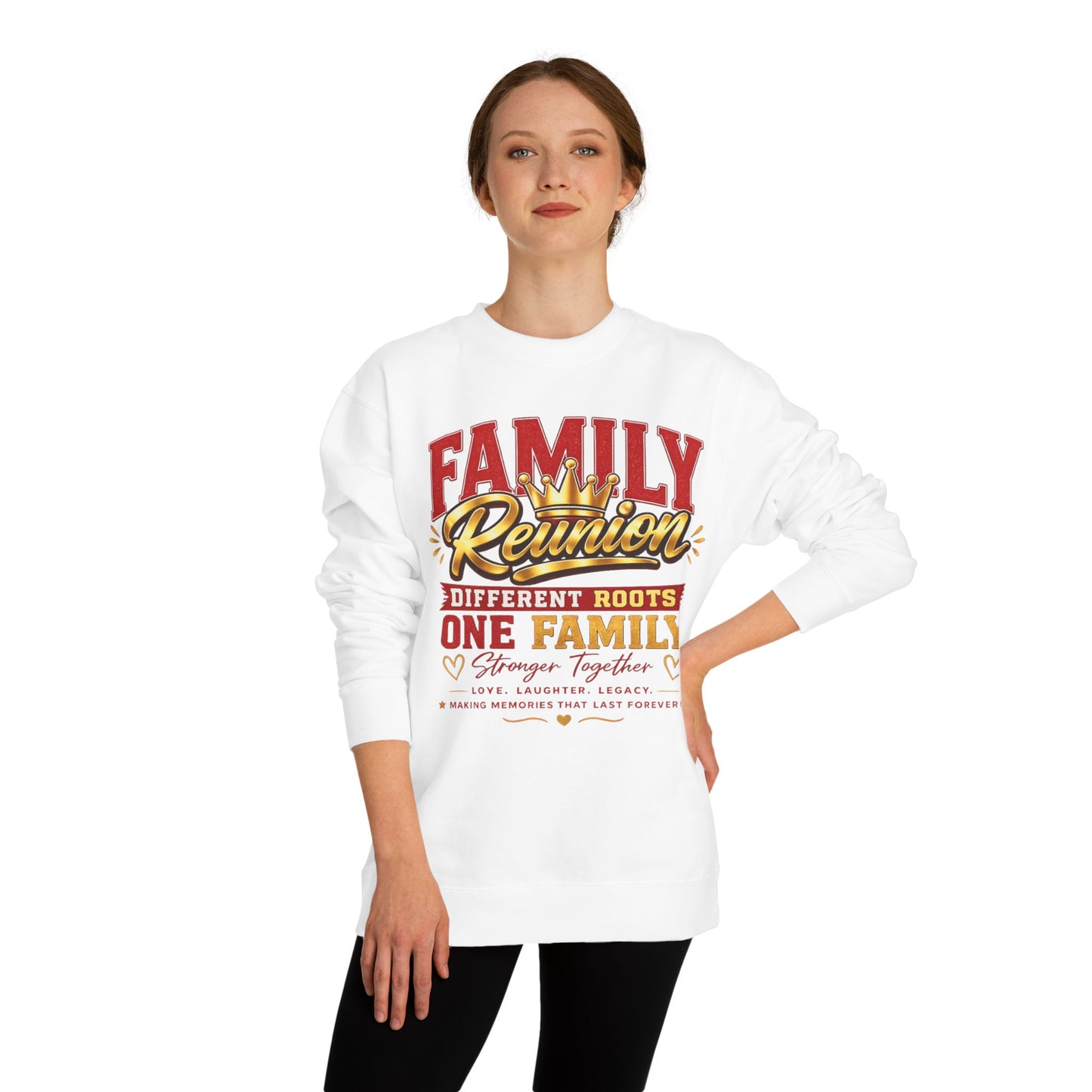 Family Reunion Sweatshirt - "Different Roots One Family" Crewneck