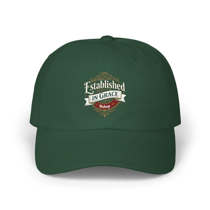 Established in Grace Dad Cap — Vintage Faith Baseball Hat