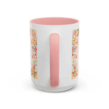 Life Began With You Mom Floral Accent Coffee Mug