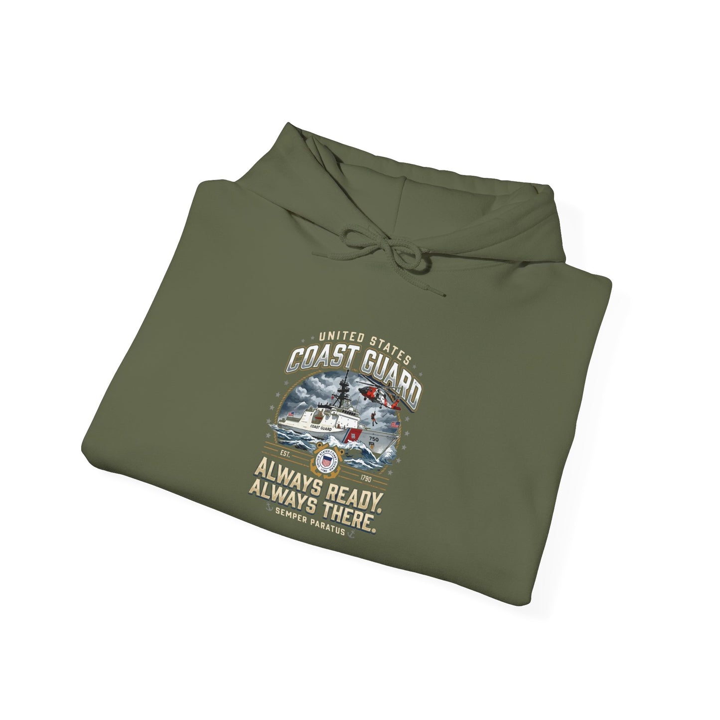 United States Coast Guard  Always Ready Always There  Hoodie