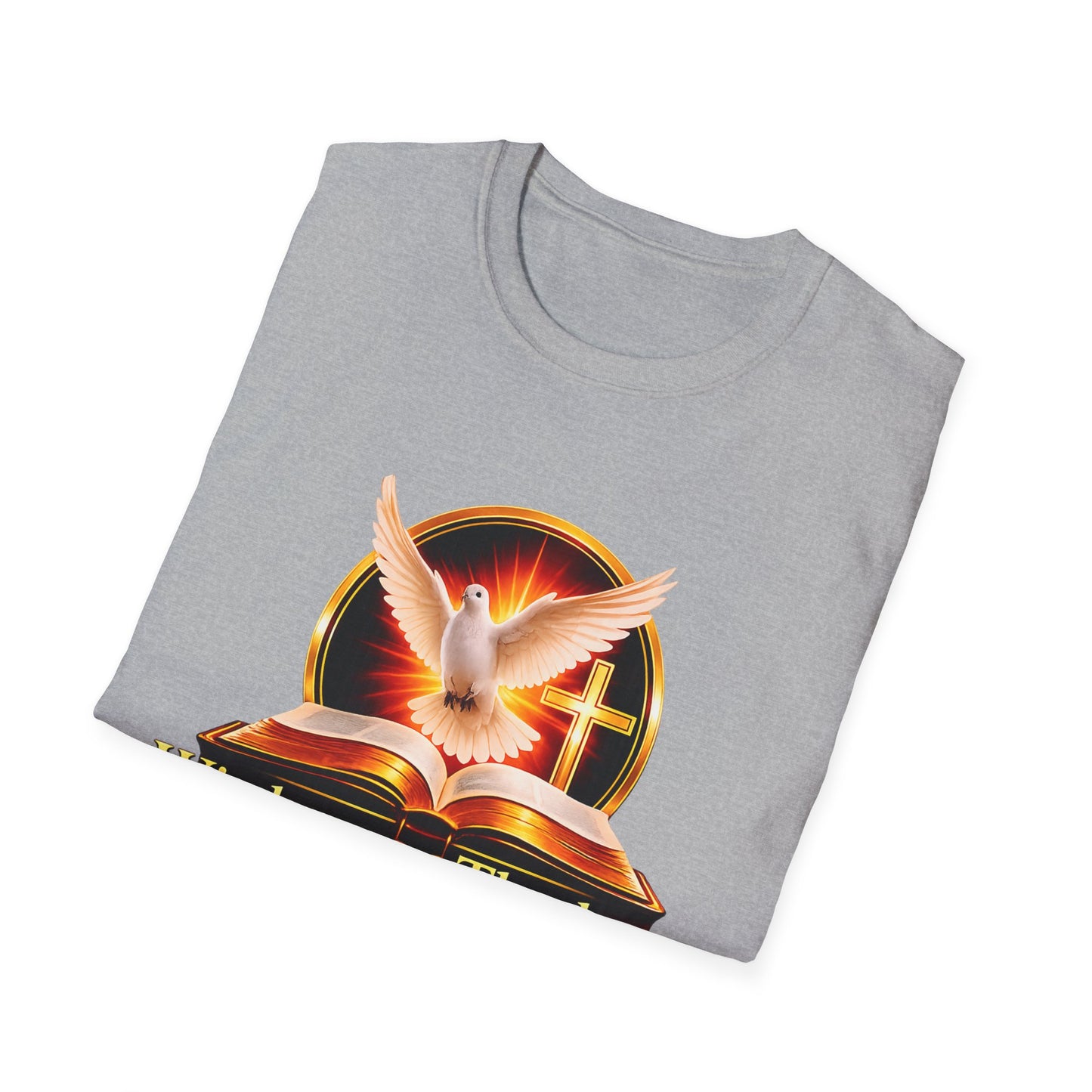Wisdom and Theology T-Shirt — Dove, Bible & Cross Christian Tee