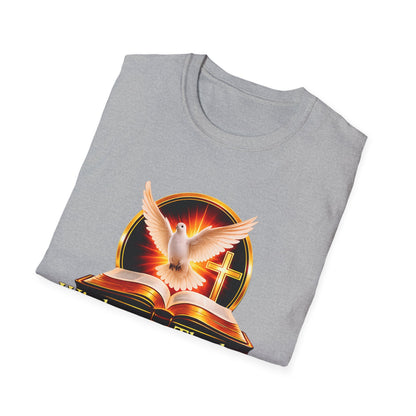 Wisdom and Theology T-Shirt — Dove, Bible & Cross Christian Tee