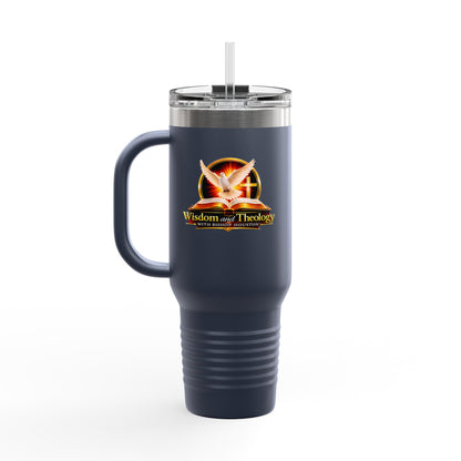 40oz Insulated Travel Mug – Wisdom & Theology Logo Stainless Steel Tumbler