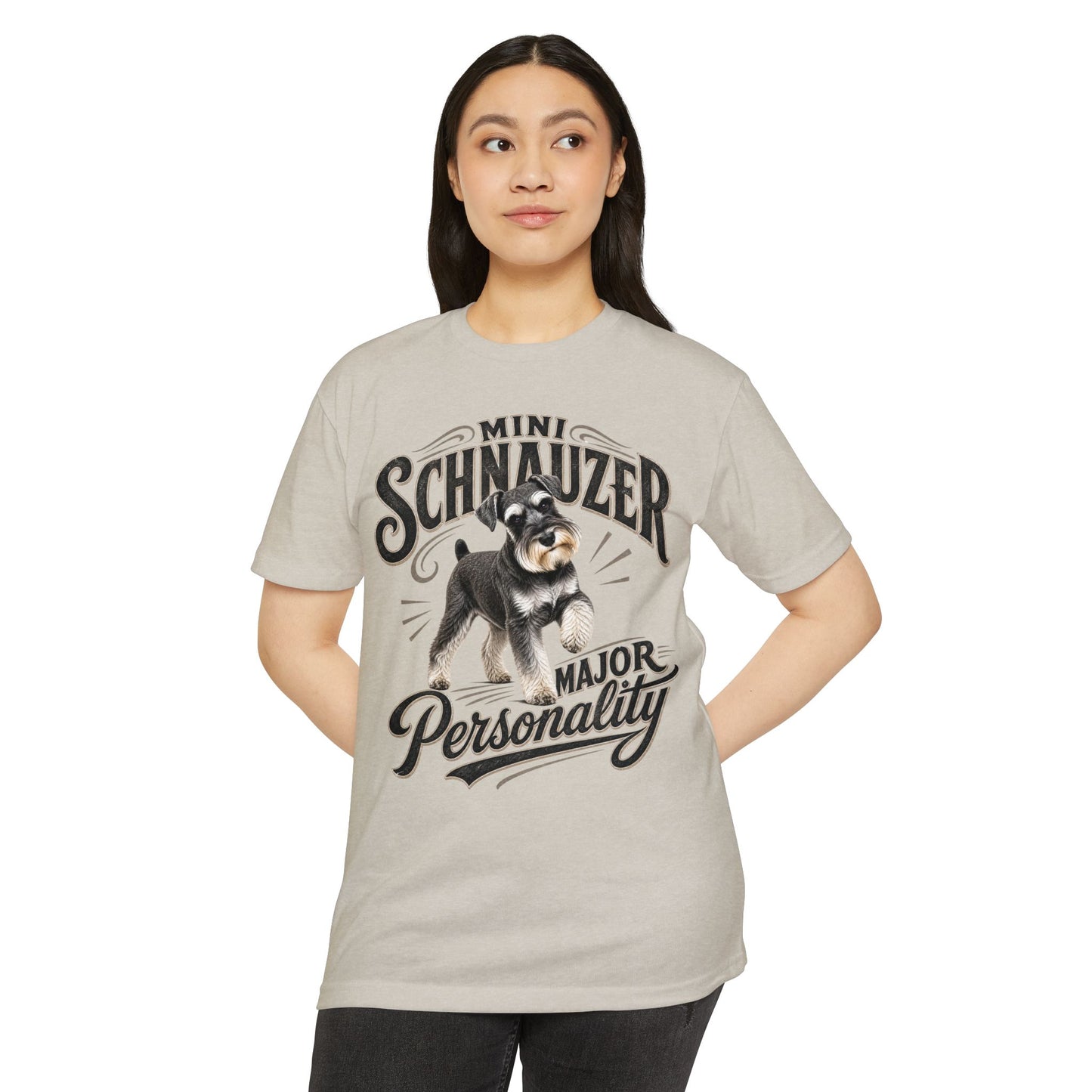 Mini Schnauzer T-Shirt — "Major Personality" Dog Lover Tee