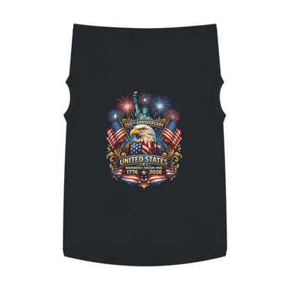 Patriotic Pet Tank — "United States 250th Anniversary 1776–2026" Dog Tank Top
