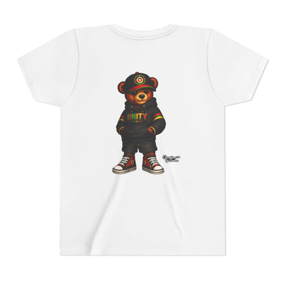 Youth T‑Shirt — Cool Bear Graphic Tee with 'UNITY' Hoodie Design