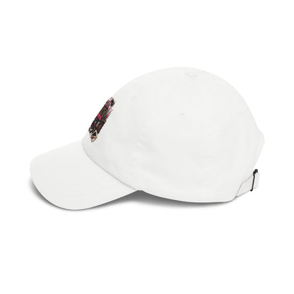 Dad Cap — Vintage Pink Camper Graphic Embroidered Hat