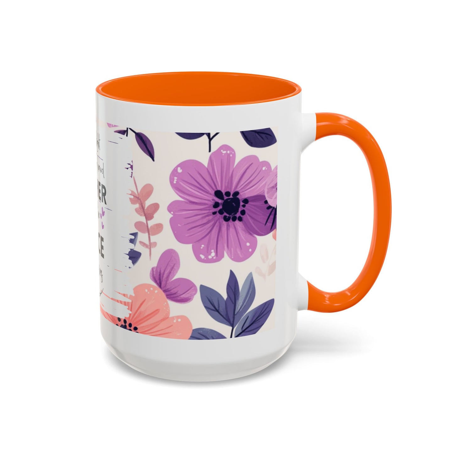 Mother Peace Floral Coffee Mug — "A quiet light, a guiding hand..." Memorial Tribute Mug