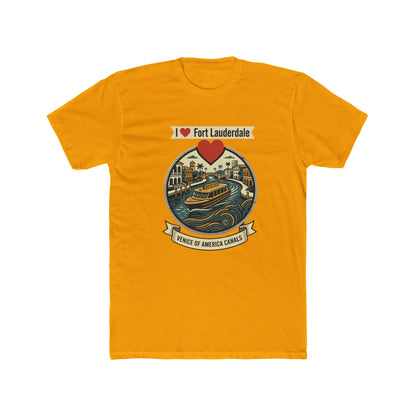 I Heart Fort Lauderdale Canals T‑Shirt — Venice of America Boat Graphic Tee
