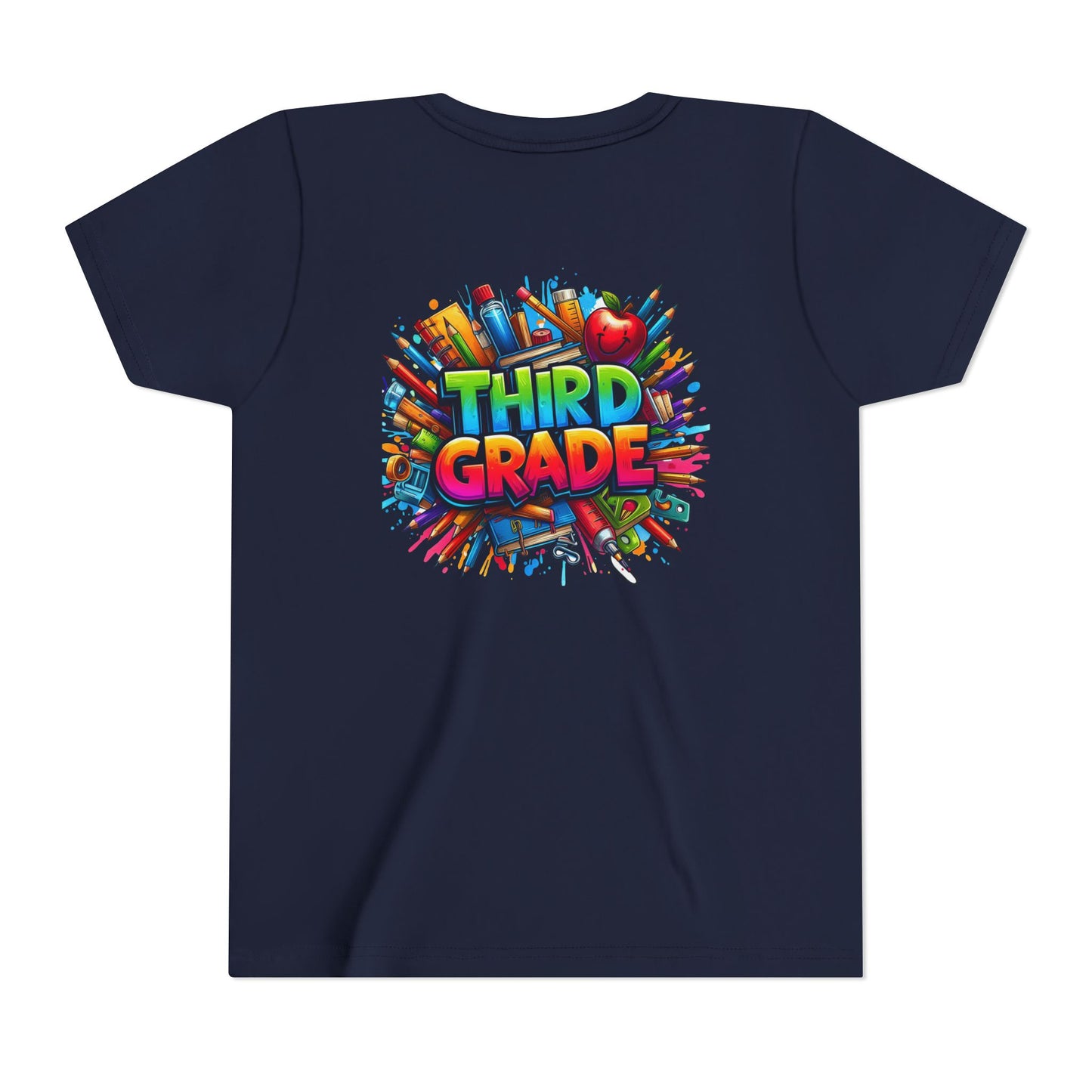 Third Grade Kids' T-Shirt – Colorful School Supplies Back-to-School Tee