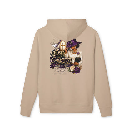 Faithful Encourager Hoodie — "Chosen to Encourage" Christian Inspirational Pullover