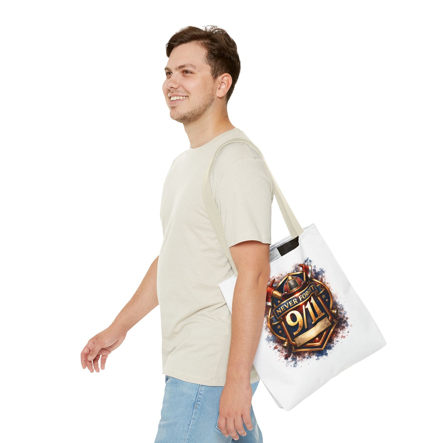 Never Forget 9/11 Memorial Tote Bag