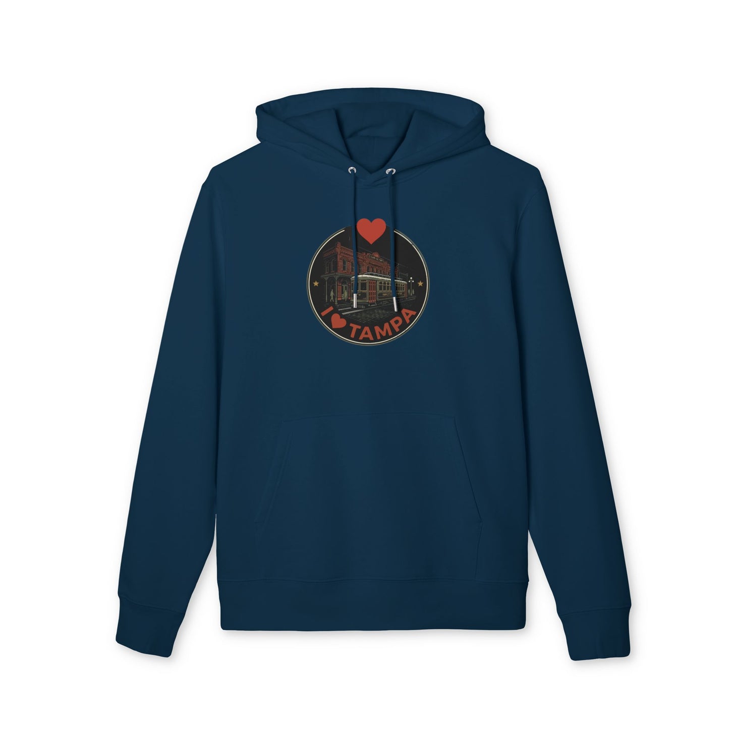 I Heart Tampa Hoodie — Vintage Streetcar Tampa Pullover