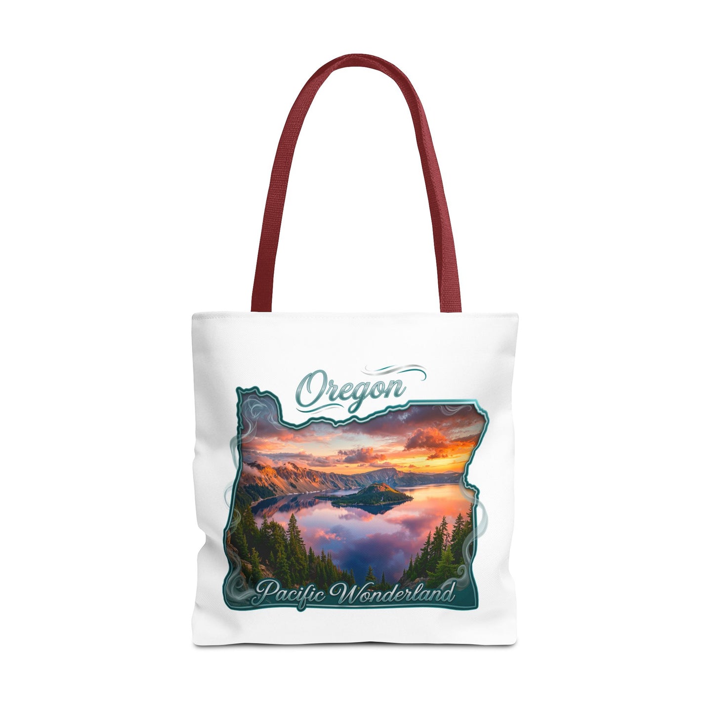 Oregon Scenic Tote Bag — 'Pacific Wonderland' Sunset Landscape Tote