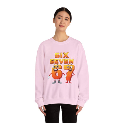 Six Seven 67 Cartoon Graphic Sweatshirt