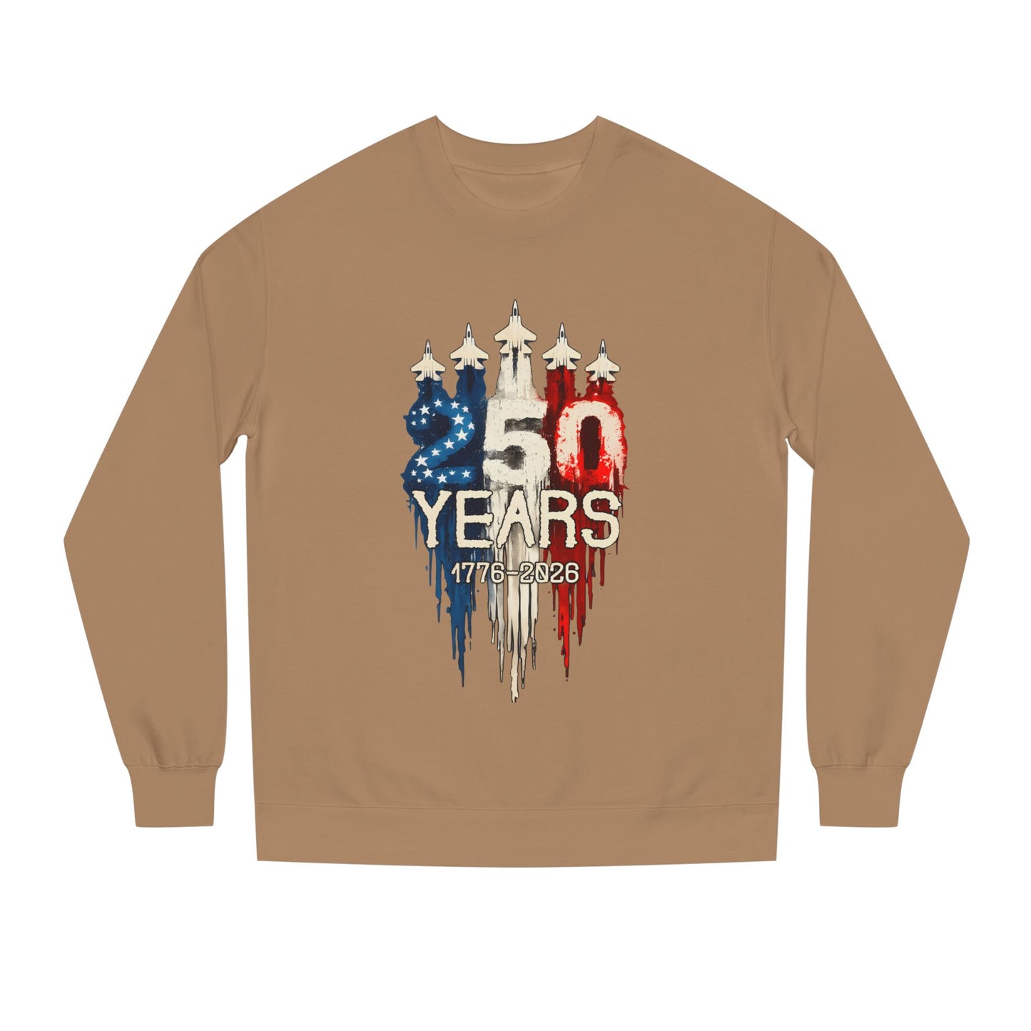 50 Years Anniversary Sweatshirt — Patriotic USA Flag Design (1971–2021)