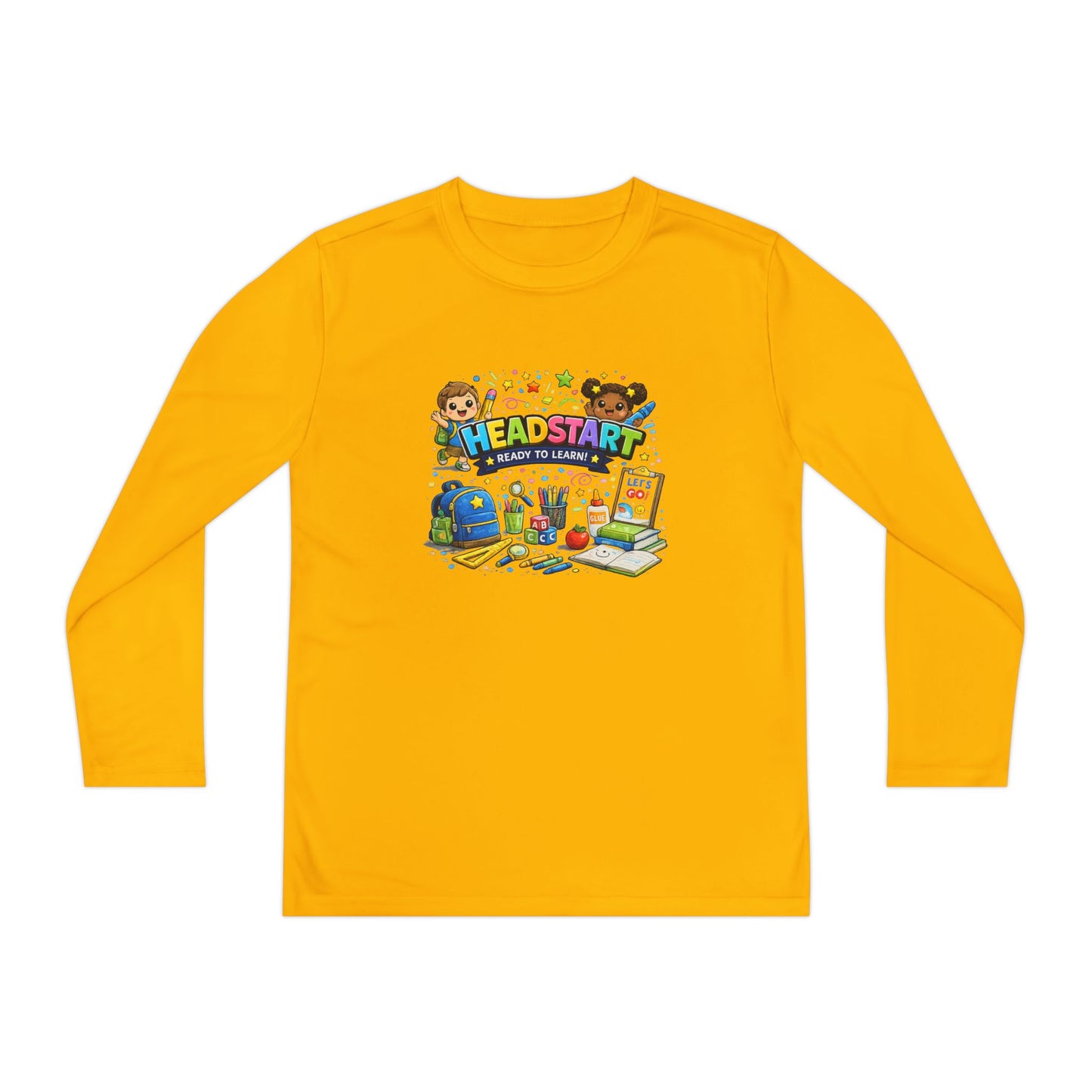 Head Start Kids Long Sleeve Tee — Back-to-School Preschool Shirt