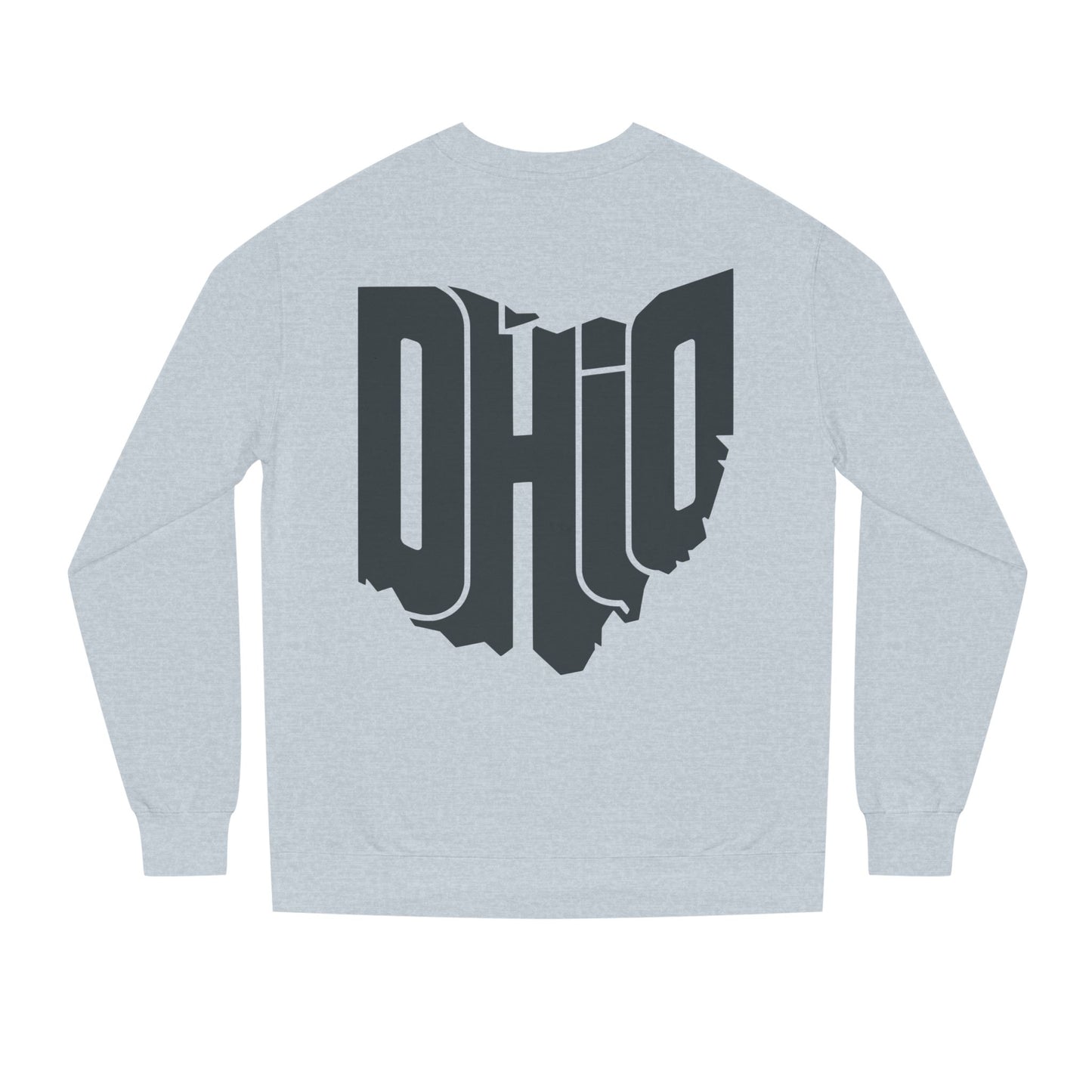 Ohio State Outline Crewneck Sweatshirt — Bold 'OHIO' Map Graphic