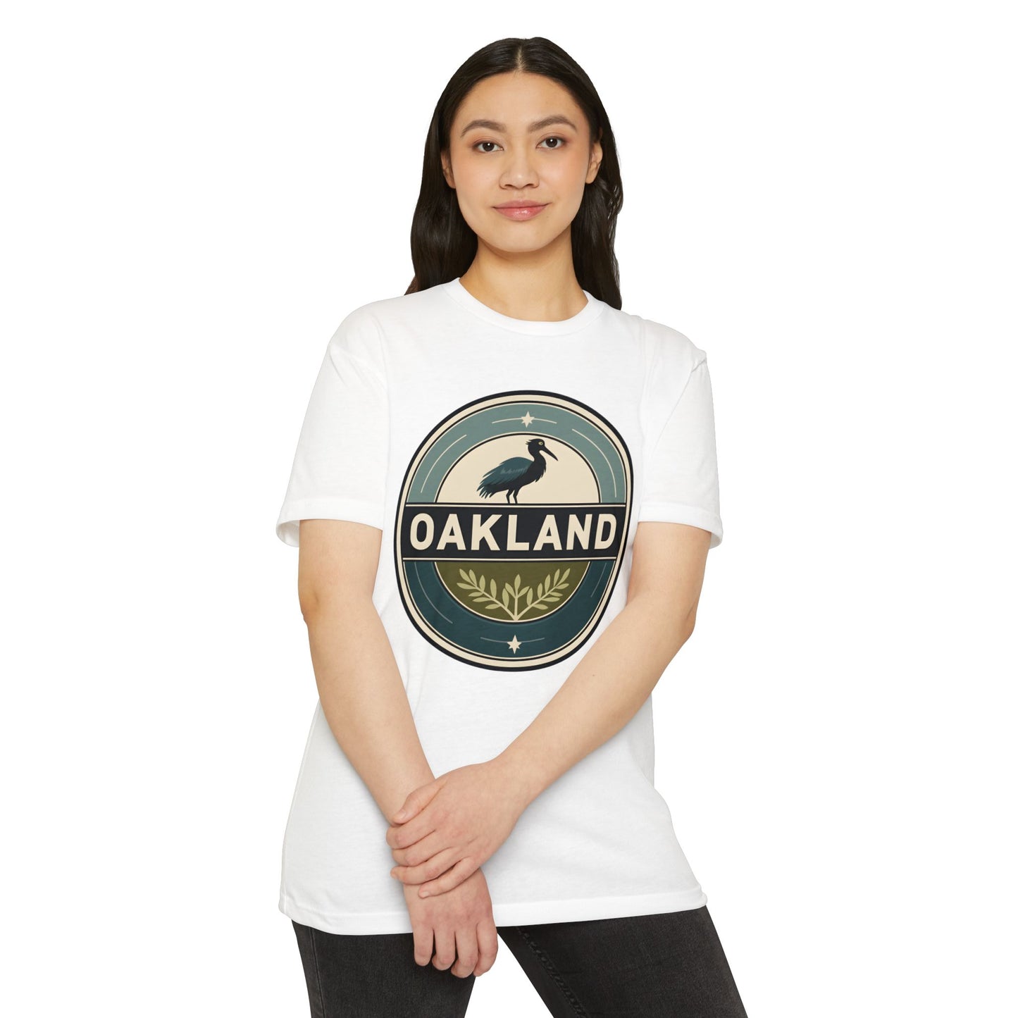 Oakland / Oklahoma City Vintage City Badge T-Shirt
