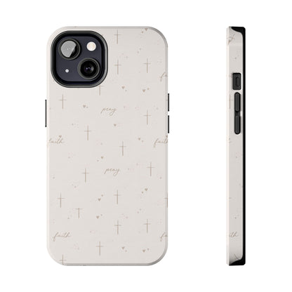 Pray with Faith Phone Case | Christian floral iPhone Case
